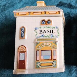 90s Vintage Lenox Basil Spice Jar
